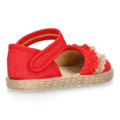 Alpargata baby niña lino PUNTILLA.