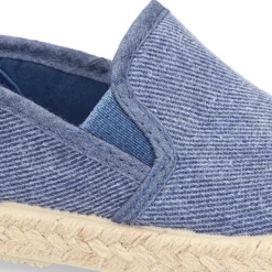 Alpargata niño con elásticos tipo SLIP ON en lona lavada.
