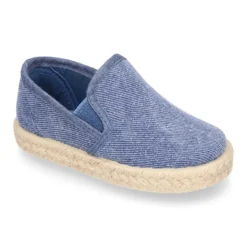 Alpargata niño con elásticos tipo SLIP ON en lona lavada.