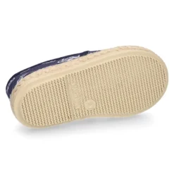 Alpargata niño con elásticos tipo Slip on en lona con CABALLITOS DE MAR.