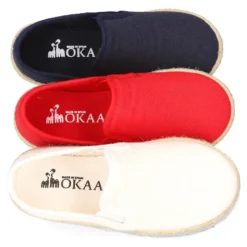 Alpargata niño con elásticos tipo SLIP ON en lona piqué.