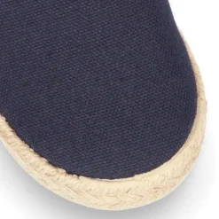 Alpargata niños con elásticos tipo slip on en lona con CUADROS.
