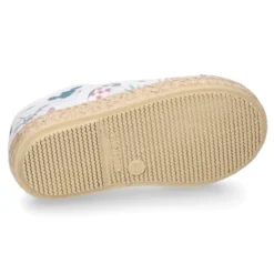 Alpargata niño tipo Blucher con cordones en lona con estampado CACTUS.
