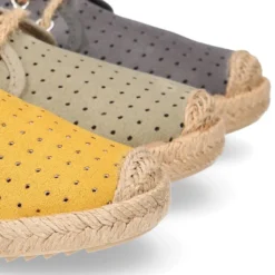Alpargata niño tipo blucher con cordones en Lona Serratex MIL PUNTOS.
