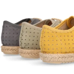 Alpargata niño tipo blucher con cordones en Lona Serratex MIL PUNTOS.
