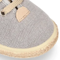 Alpargata niño tipo Blucher con cordones en LONA ESPIGA.