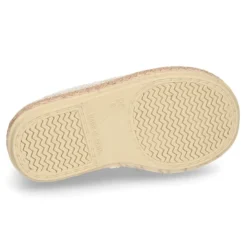 Alpargata niño tipo Blucher con cordones en LINO NATURAL.
