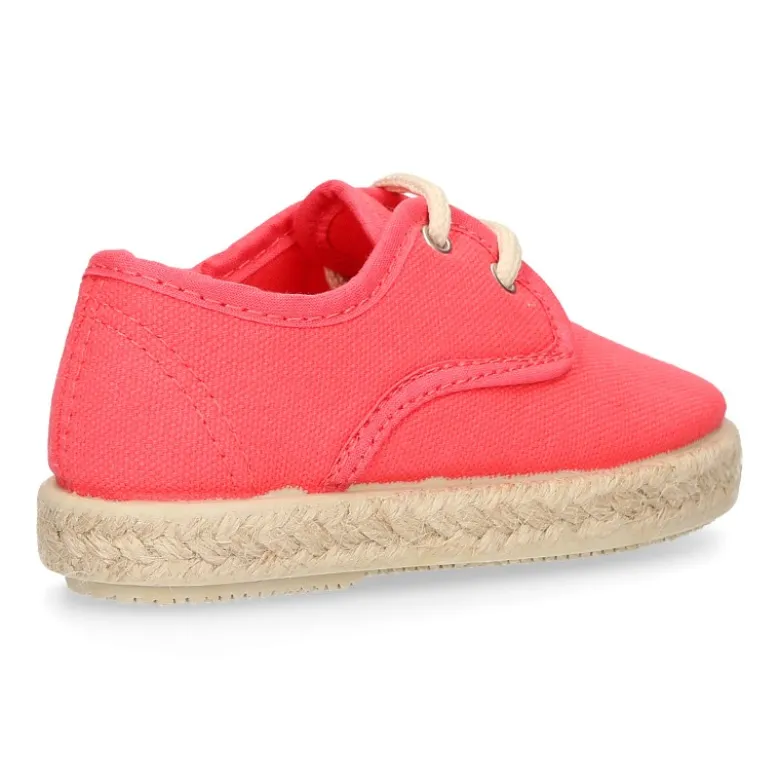 Alpargata niño tipo BLUCHER en lona algodón.