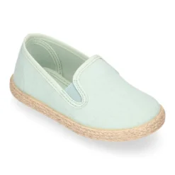 Alpargata niño tipo SLIP ON con elásticos en lona algodón.