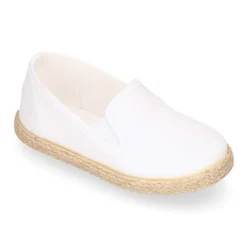 Alpargata niño tipo SLIP ON con elásticos en lona algodón.
