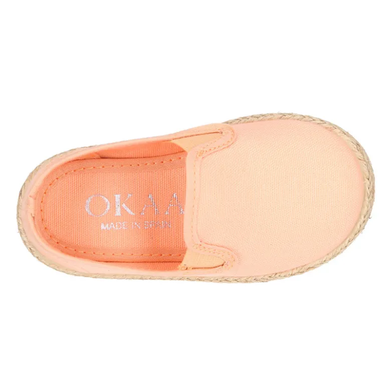Alpargata niño tipo SLIP ON con elásticos en lona algodón.