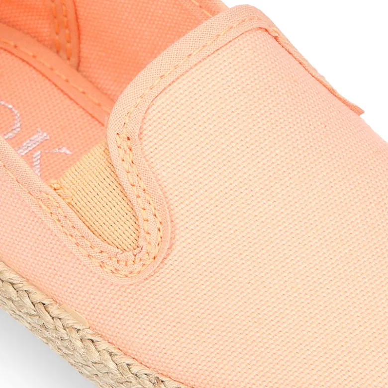 Alpargata niño tipo SLIP ON con elásticos en lona algodón.