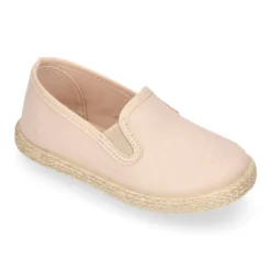 Alpargata niño tipo SLIP ON con elásticos en lona algodón.