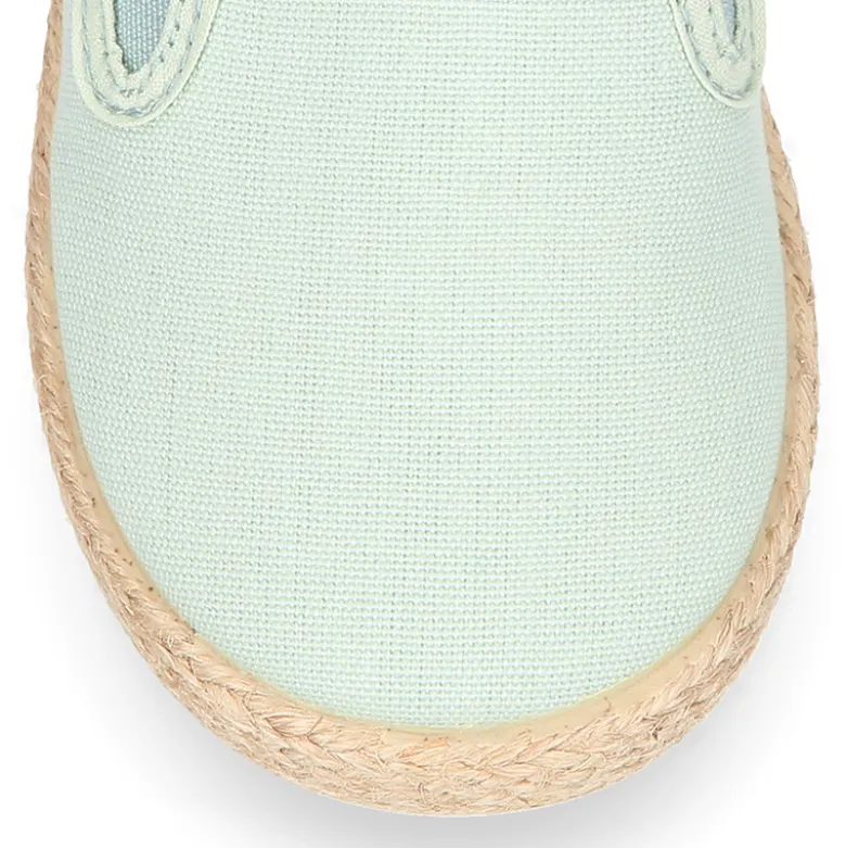 Alpargata niño tipo SLIP ON con elásticos en lona algodón.