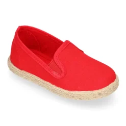 Alpargata niño tipo SLIP ON con elásticos en lona algodón.