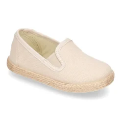 Alpargata niño tipo SLIP ON con elásticos en lona.