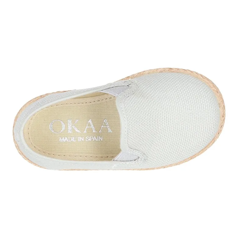 Alpargata niño tipo SLIP ON con elásticos en lona.