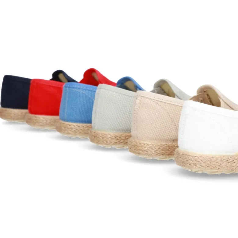 Alpargata niño tipo SLIP ON con elásticos en lona.