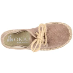 Alpargata tipo blucher en lona efecto LAVADO.