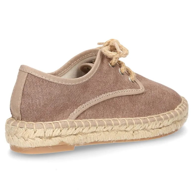 Alpargata tipo blucher en lona efecto LAVADO.