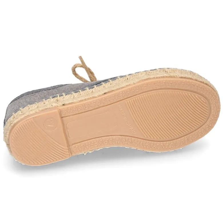 Alpargata tipo blucher en lona efecto LAVADO.