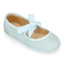 Angelito niña con lazo en terciopelo de primavera verano.