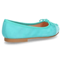 Bailarina clásica con lazo ajustable en piel ante suave con GLITTER.