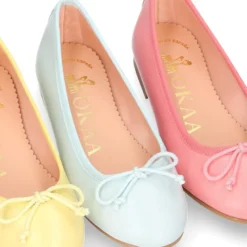 Bailarina clásica MODA con lazo ajustable en piel súper suave.