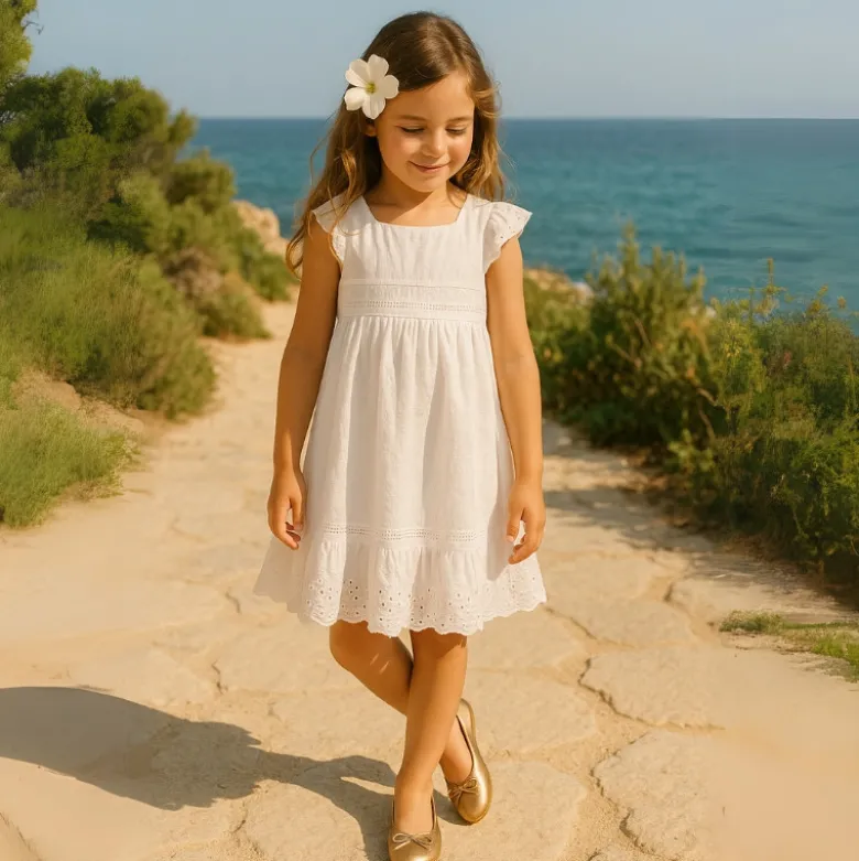 Bailarina clásica niña con lazo ajustable en piel ante laminado.