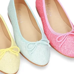 Bailarina Moda en punta con lazo ajustable en GLITTER.