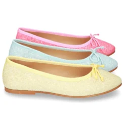 Bailarina Moda en punta con lazo ajustable en GLITTER.