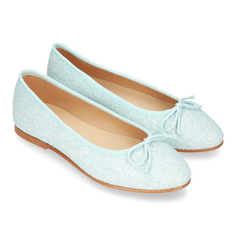 Bailarina Moda en punta con lazo ajustable en GLITTER.
