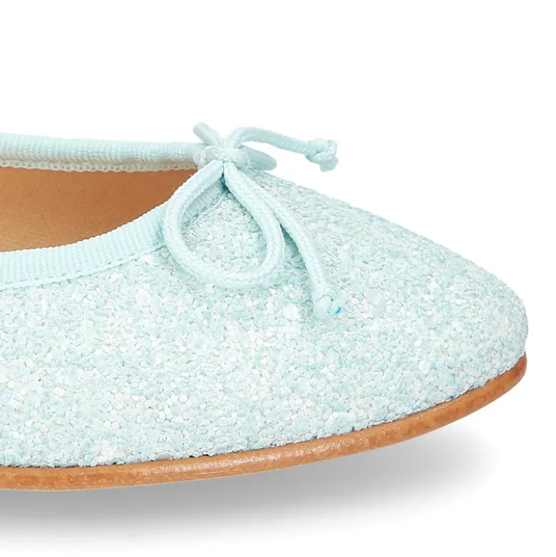 Bailarina Moda en punta con lazo ajustable en GLITTER.