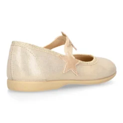 Bailarina niña con elástico con estrellas en lona laminada.