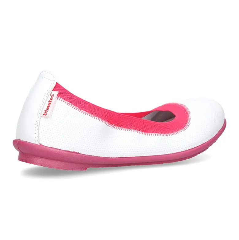 Bailarina niña con elástico en piel lavable.