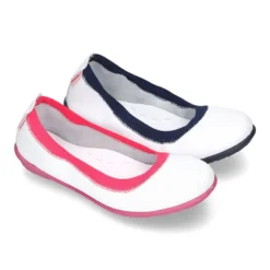 Bailarina niña con elástico en piel lavable.