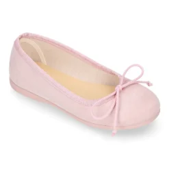 Bailarina niña con lazo ajustable en lona Serratex en colores PASTELES.