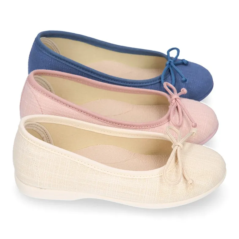 Bailarina niña con lazo ajustable en LINO.