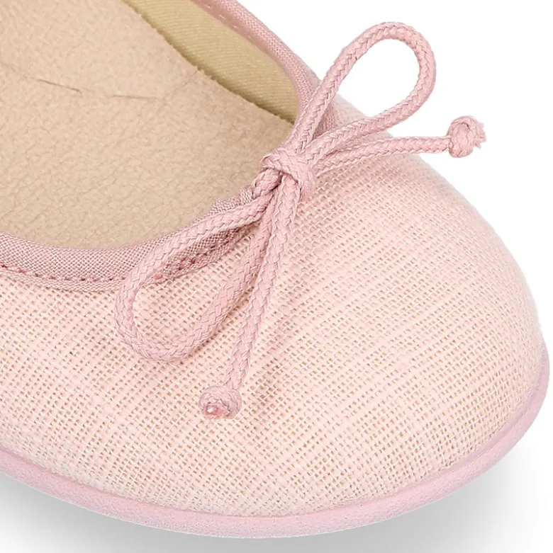 Bailarina niña con lazo ajustable en LINO.