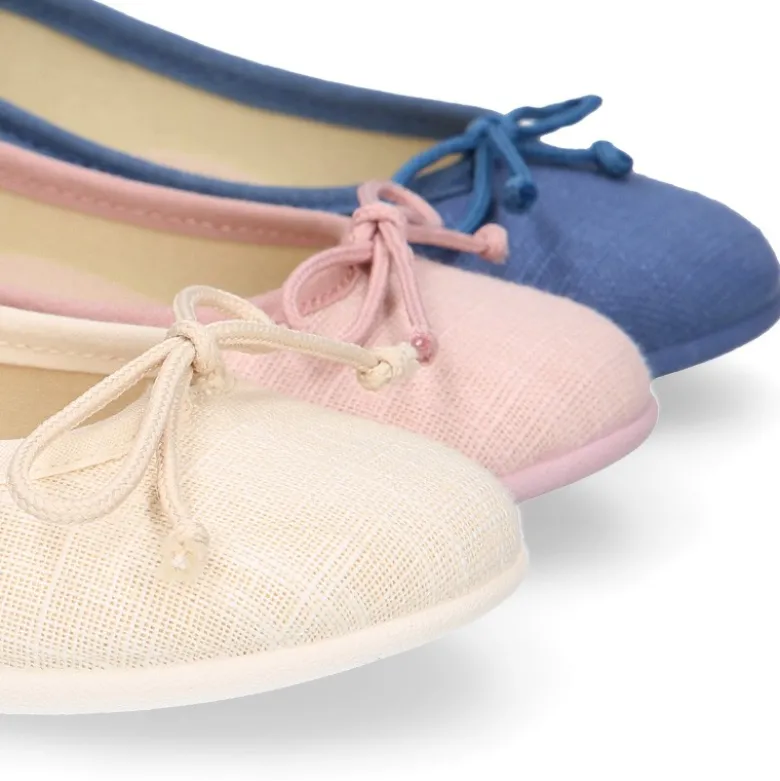 Bailarina niña con lazo ajustable en LINO.
