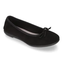 Bailarina Niña con lazo en PIEL SERRAJE NEGRO.