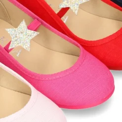 Bailarina niña en lona algodón de vestir con ESTRELLA.