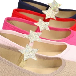 Bailarina niña en lona algodón de vestir con ESTRELLA.