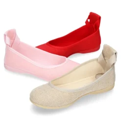 Bailarina tipo ballet con cintas en lino