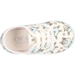 Bamba con cordones en lona con diseño de OVEJITAS.