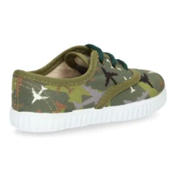 Bamba niño con cordones en lona con estampado AVIONES.
