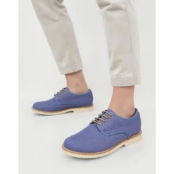 Blucher de niño ceremonia en lino natural en colores de moda.