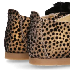 Blucher niñas pequeños con cordones TERCIOPELO en piel serraje estampado.