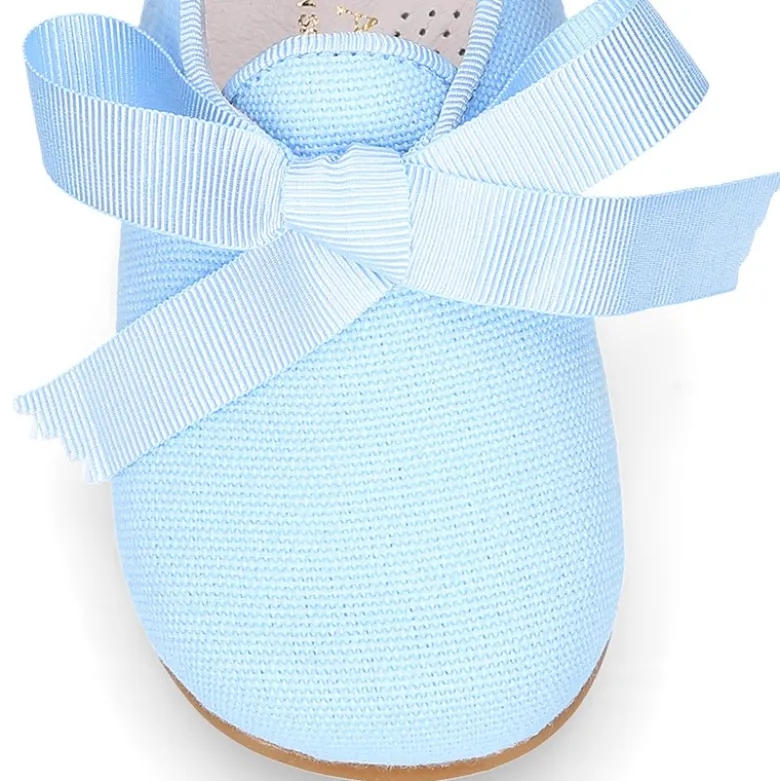 Blucher niño CEREMONIA en LINO en colores pasteles.