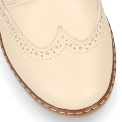 Blucher niño CEREMONIA en piel napa beige.
